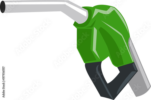 Gasoline Nozzle Pump Illustration