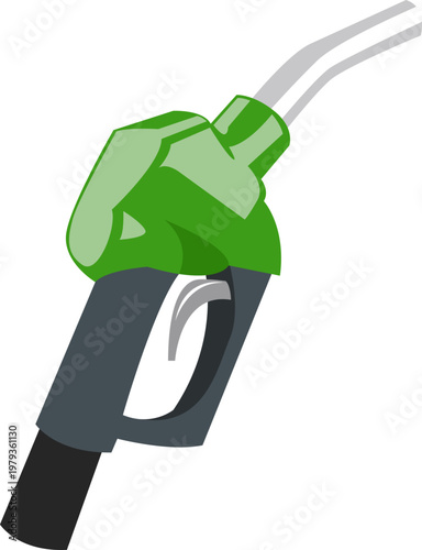 Gasoline Nozzle Pump Illustration