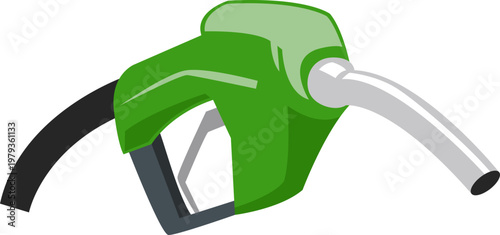 Gasoline Nozzle Pump Illustration