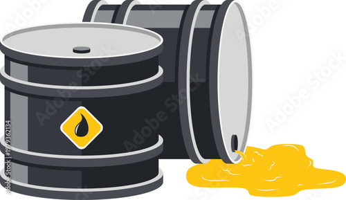 Illustration of Oil Barrel
