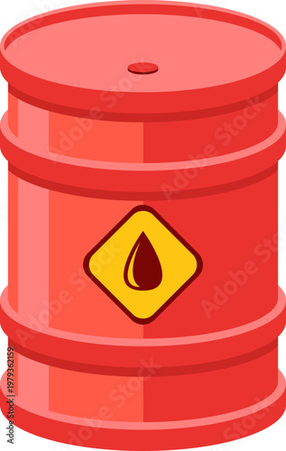 Illustration of Oil Barrel