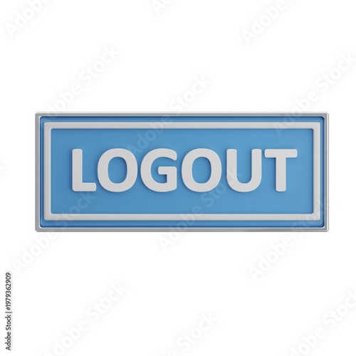 Simple logout icon for user interface, suitable for web and mobile applications to indicate sign-out function.