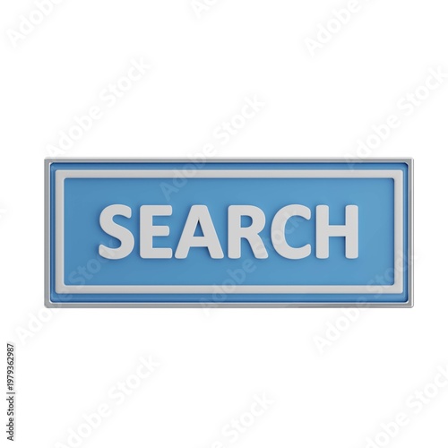 Simple blue search button icon suitable for website interfaces and navigation elements.