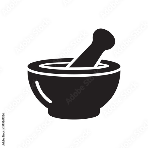 Mortar and Pestle for Grinding Spices and Herbal Ingredients