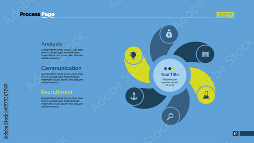 Six Ideas Flower Slide Template