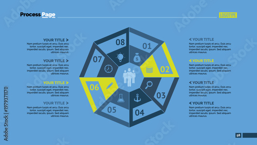 Eight Octagon Parts Slide Template