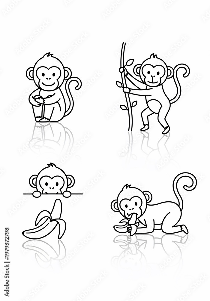 Obraz premium Playful Poses: A Trio of Tiny Terrors in Whimsical Wonder