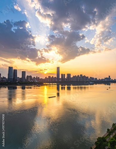 Golden Reflections of Urban Majesty