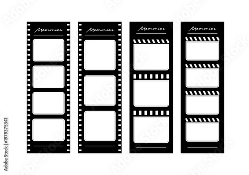 filmstrip photostrip design template empty blank