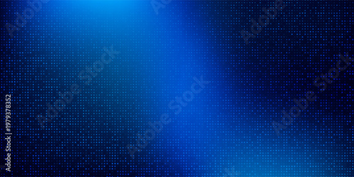 Rectangle simple dark dotted blue and bright blue gradient with smooth blending creating a sleek art abstract