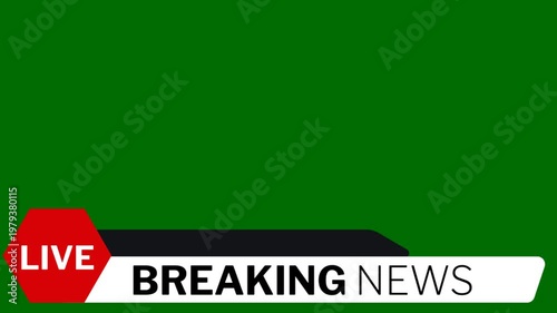 Breaking News - Lower third live breaking news