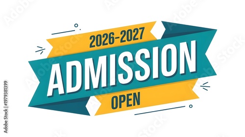Admission Open 2026 2027 Modern Enrollment Poster Template
