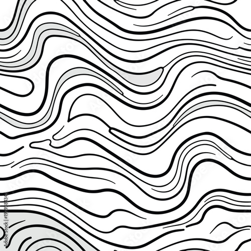 Black and white topographic lines.