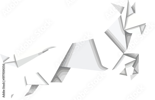 Paper Folds in Disarray.