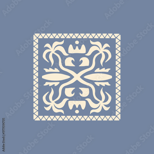 Vintage hand drawn surf design template for surf club, surf shop, surf merch.