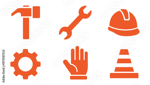 Tools of the Trade: A vibrant graphic showcases an array of essential tools of the construction and mechanical trades, highlighting the building and repair trades. 