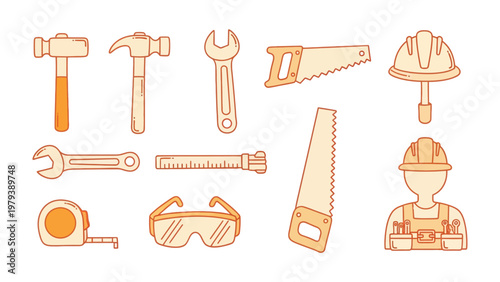 Tools of the Trade: A collection of essential tools, thoughtfully arranged to showcase the artistry and precision of craftsmanship.