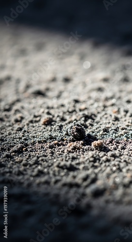 Close-up of rough stone surface texture.