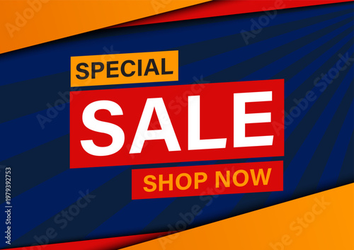 Special Sale Navy Orange Bold