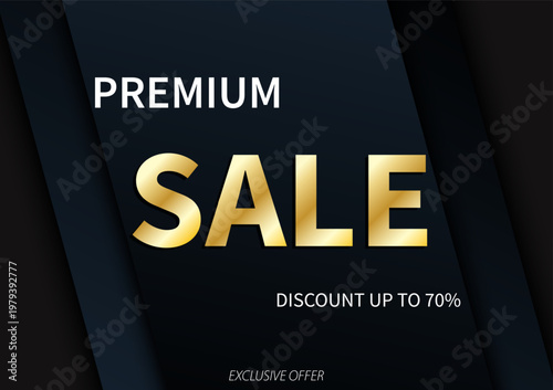 Premium Sale Gold Luxury Banner