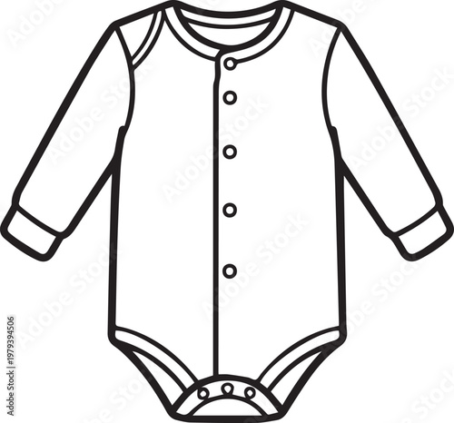 A black and white image of baby clothes, capturing the simple innocence of childhood.