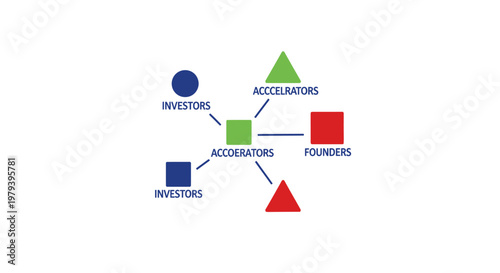 Business people investors and founders network.