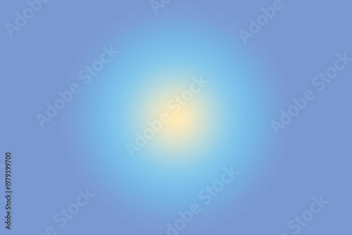 Soft glowing light blue and pale yellow radial gradient abstract background