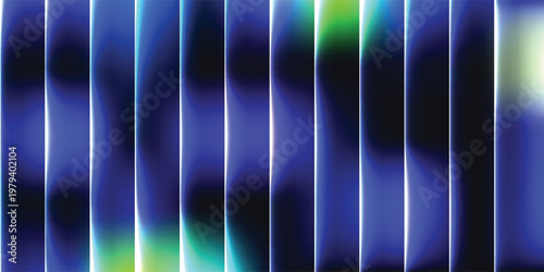 Colorful Abstract Audio Wave Pattern with Neon Gradient Light Effects