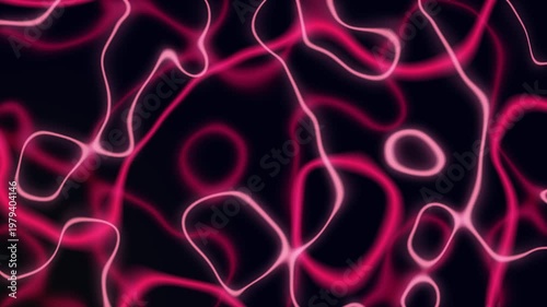 Abstract colourful digital neon background animation in 4k