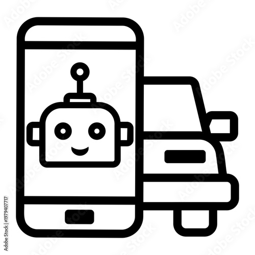 chatbot Line Icon
