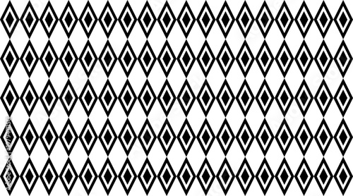 Seamless harlequin pattern-black and white. diamond seamless pattern. classic checkered background pattern. Vector Illustration.