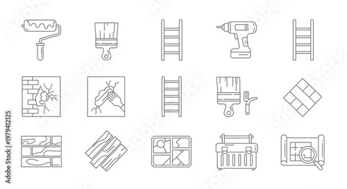 Collection of various construction tools.