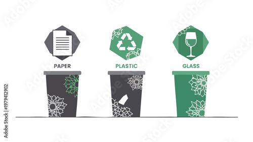 Recycling Bins for Paper, Plastic, Glass - Sustainable Waste Management Solutions