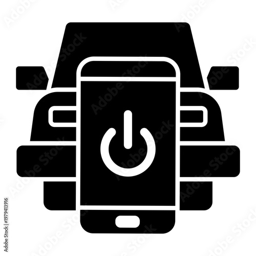 smart car Solid icon