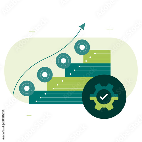 Continuous Learning Icon, AI Model Improvement and Iterative Training Process Visualization for Performance Optimization, Supporting Adaptive Systems and Ongoing Intelligence Enhancement