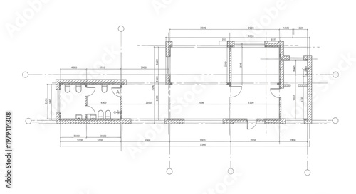 Technical drawing of a machine.