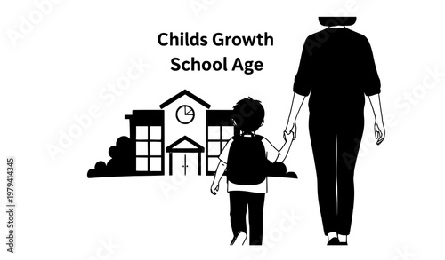 Happy family pregnancy and baby growth cartoon vector set