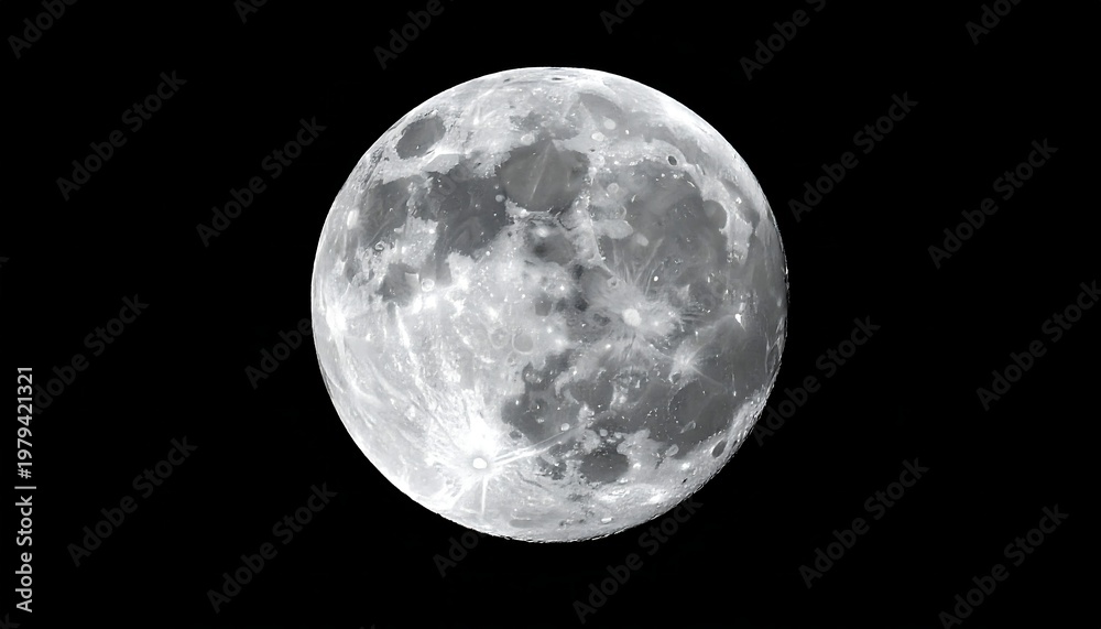 Fototapeta premium A close-up photograph of the moon