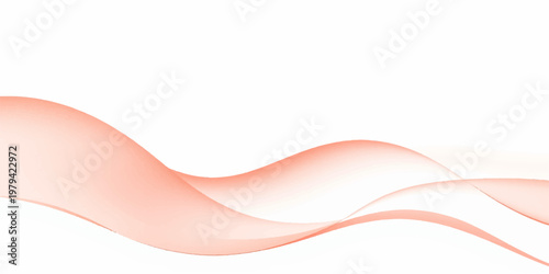 An abstract red wave background features a flowing curve pattern and light effect design with pink and orange swirls in a vector illustration style