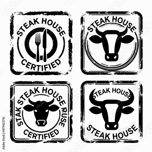 vector set of steke labels