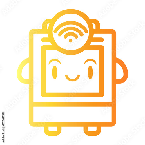 bus Line Gradient Icon