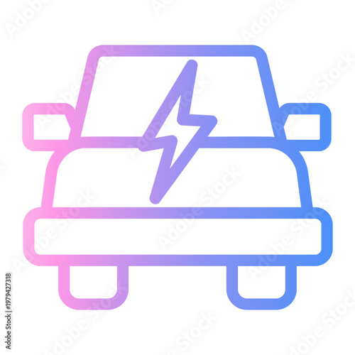 charge Line Gradient Icon