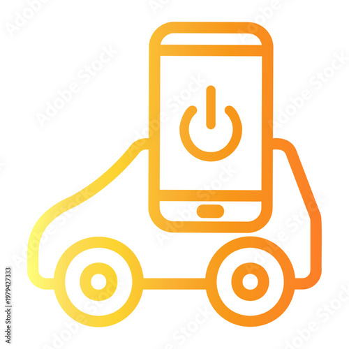 connected Line Gradient Icon