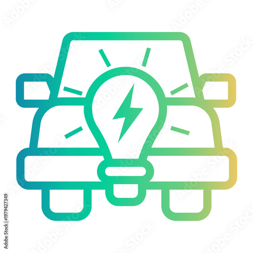 electronic Line Gradient Icon