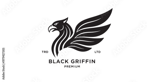 Griffin logo icon with black wings, clawed eagle head, and premium brand typography for TRD and LTD markers