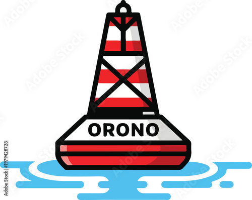Orono navigation buoy water marker.