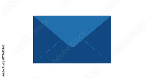 Blue Envelope Closeup View.