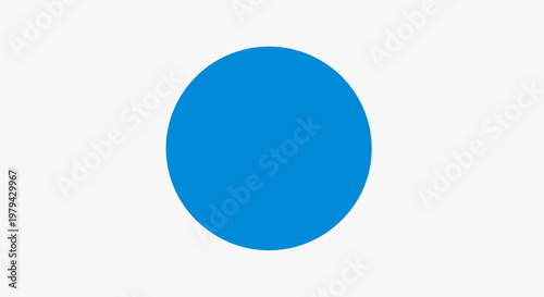 Blue Circle Shape Design Element.