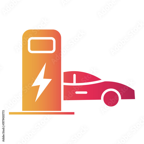 electric station Gradient icon