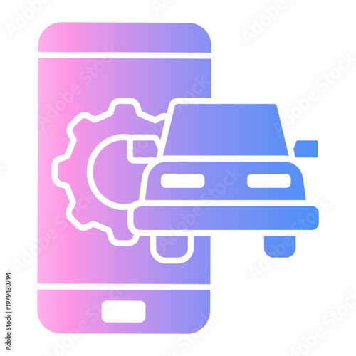 mobile app Gradient icon